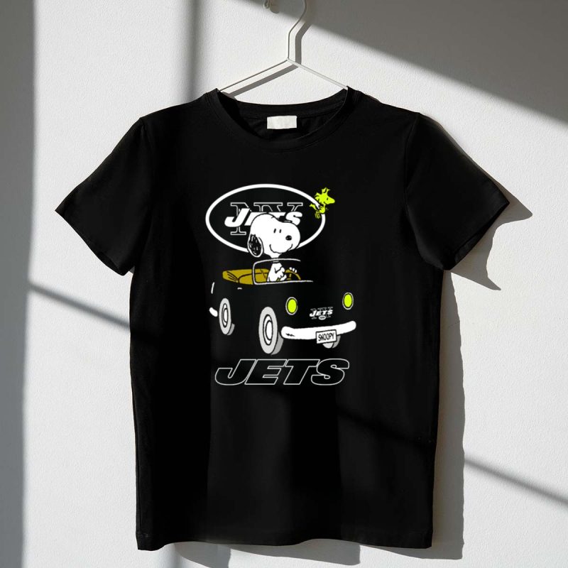 Jets Snoopy Woodstock Driving Car Ny 1 T Shirt