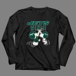Jets Win Snoopy And Charlie Brown High Five Celebration 4 Long Sleeves