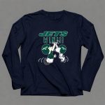 Jets Win Snoopy And Charlie Brown High Five Celebration 6 Long Sleeves
