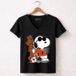 Joe Cool Snoopy Baltimore Orioles Shirt 7 Womens V Neck