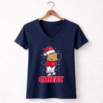 Just A Chill Guy Chill With Kansas City Chiefs Christmas 5 Womens V Neck