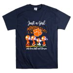 Just A Girl Who Loves Fall and Clemson Tigers T Shirt 7.jpg