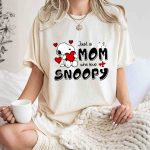 Just A Mom Who Love Snoopy Mothers Day T Shirt 7