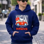 Just a Girl Who Loves Christmas and Atlanta Hawks Snoopy and Woodstock Car 8 Hoodie