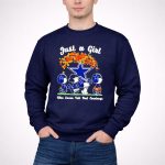 Just a Girl Who Loves Fall and Dallas Cowboys Peanuts Snoopy 3 Sweatshirt