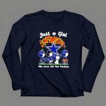 Just a Girl Who Loves Fall and Dallas Cowboys Peanuts Snoopy 6 Long Sleeves
