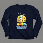Just a Girl Who Loves Halloween and Philadelphia Eagles Snoopy 6 Long Sleeves