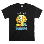 Just a Girl Who Loves Halloween and Philadelphia Eagles Snoopy T Shirt 6