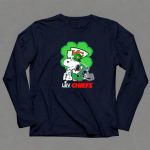 KC Chiefs St Patricks Day LIV Snoopy Shamrock 6 Long Sleeves
