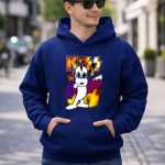 KISS Snoopy Peanuts Mashup with Flames and Comic 8 Hoodie.jpg