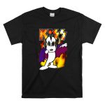 KISS Snoopy Peanuts Mashup with Flames and Comic T Shirt 6.jpg