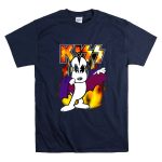 KISS Snoopy Peanuts Mashup with Flames and Comic T Shirt 7.jpg