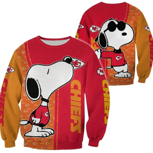 Kansas City Chiefs Snoopy All Over Printed Sweatshirt 1.png
