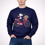 Kansas City Chiefs Snoopy Bicycle Flowers 3 Sweatshirt