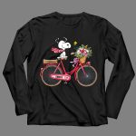 Kansas City Chiefs Snoopy Bicycle Flowers 4 Long Sleeves