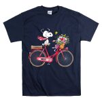 Kansas City Chiefs Snoopy Bicycle Flowers T Shirt 7
