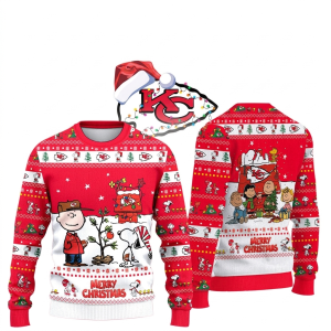 Kansas City Chiefs Snoopy Christmas Ugly Sweater 1.png