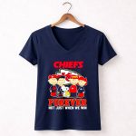 Kansas City Chiefs Snoopy Friends Forever Not Just When 5 Womens V Neck