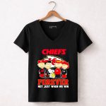 Kansas City Chiefs Snoopy Friends Forever Not Just When 7 Womens V Neck