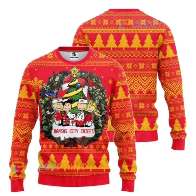Kansas City Chiefs Snoopy The Peanuts Friends Ugly Sweater 1.Jpg