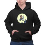 Kansas City Royals Halloween Moonlit Bicycle Ride with Snoopy and Woodstock 2 Hoodie 1.jpg