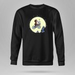 Kansas City Royals Halloween Moonlit Bicycle Ride with Snoopy and Woodstock 9 Sweatshirt 1.jpg