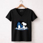 Kansas City Royals Snoopy Fan Forever Loyal 7 Womens V Neck 1.jpg