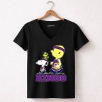Kings Snoopy And Characters Sacramento Basketball Fans 6 Womens V Neck