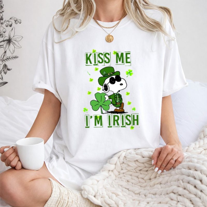 Kiss Me I Am Irish Snoopy 1 T Shirt