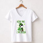 Kiss Me I Am Irish Snoopy 5 Womens V Neck