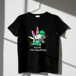 Kiss Me Im Highrish Snoopy with Leprechaun Hat and Cannabis Leaves 1 T Shirt