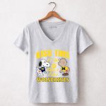 Kiss This If You Dont Like Wolverines Snoopy Baby Michigan 7 Womens V Neck.jpg