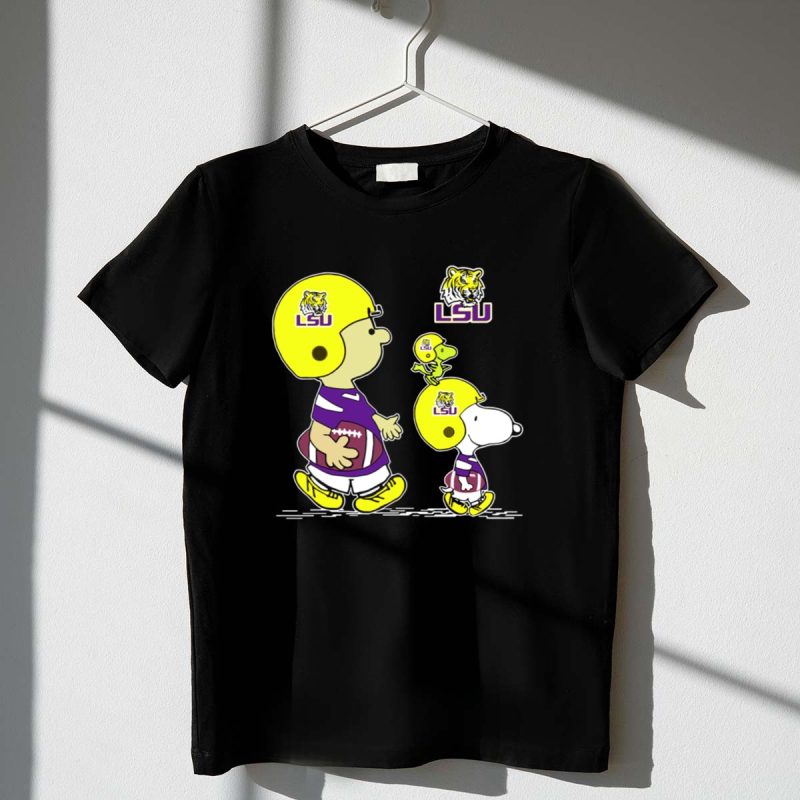 Lsu Tigers Snoopy And Woodstock Football Adventure 1 T Shirt 1.Jpg