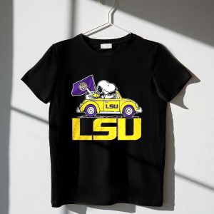 LSU Tigers X Snoopy and Woodstock driving car 1 T Shirt 1.jpg