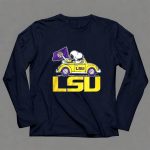 LSU Tigers X Snoopy and Woodstock driving car 6 Long Sleeves 1.jpg