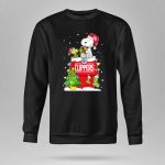 La Clippers Snoopy Christmas Holiday Scene 9 Sweatshirt