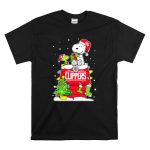La Clippers Snoopy Christmas Holiday Scene T Shirt 6