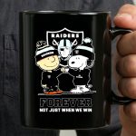 Las Vegas Raiders Charlie Brown and Snoopy forever not just when we win 3 mug.jpg