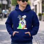 Las Vegas Raiders NFL Christmas Snoopy and Woodstock with Tree and Football 8 Hoodie