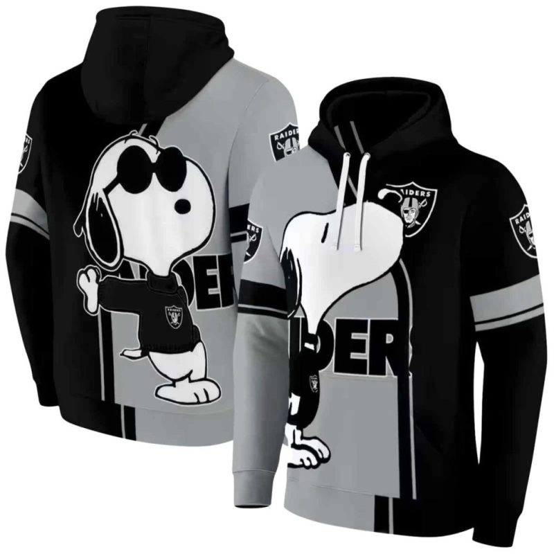 Las Vegas Raiders Playful Snoopy Aop Hoodie 1.Jpg