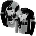 Las Vegas Raiders Playful Snoopy Black AOP Sweatshirt 1.jpg