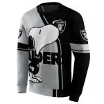 Las Vegas Raiders Playful Snoopy Black AOP Sweatshirt 2.jpg