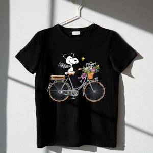 Las Vegas Raiders Snoopy Bicycle Adventure with Woodstock and Flowers 1 T Shirt