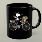 Las Vegas Raiders Snoopy Bicycle Adventure with Woodstock and Flowers 1 mug.jpg
