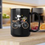 Las Vegas Raiders Snoopy Bicycle Adventure with Woodstock and Flowers 2 mug.jpg