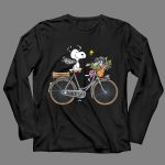 Las Vegas Raiders Snoopy Bicycle Adventure with Woodstock and Flowers 4 Long Sleeves