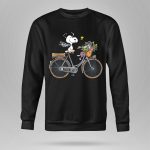 Las Vegas Raiders Snoopy Bicycle Adventure with Woodstock and Flowers 9 Sweatshirt