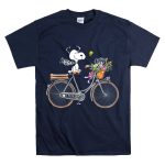 Las Vegas Raiders Snoopy Bicycle Adventure with Woodstock and Flowers T Shirt 7