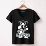 Las Vegas Raiders Snoopy Dabbing Raiders 7 Womens V Neck