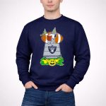 Las Vegas Raiders Snoopy Halloween Witch Pumpkin Football Doghouse 3 Sweatshirt